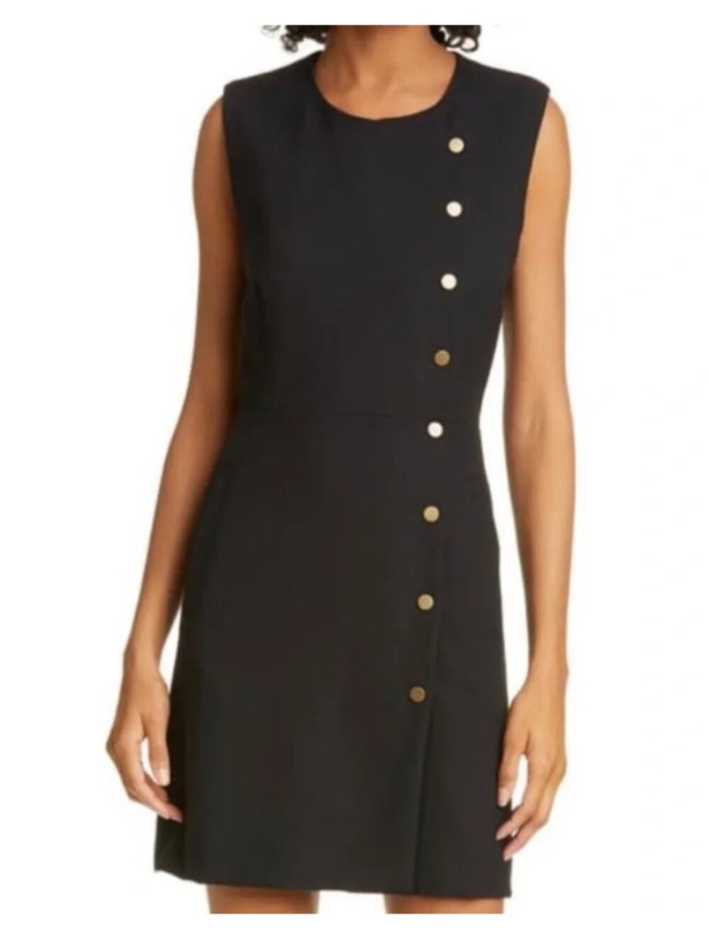 Veronica Beard Size 8 Cutler Dress Black Sleeveless Mini EUC